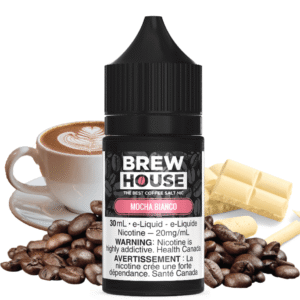 mocha bianco salt by brew house e liquid