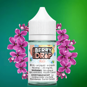 peach ice salt by berry drop e liquid