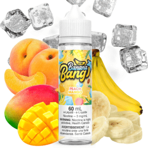 peach mango ice by banana bang e liquid