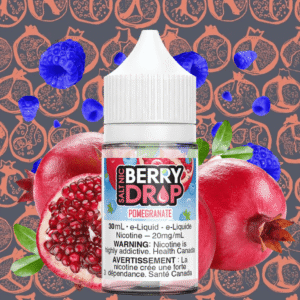 pomegranate salt by berry drop e liquid
