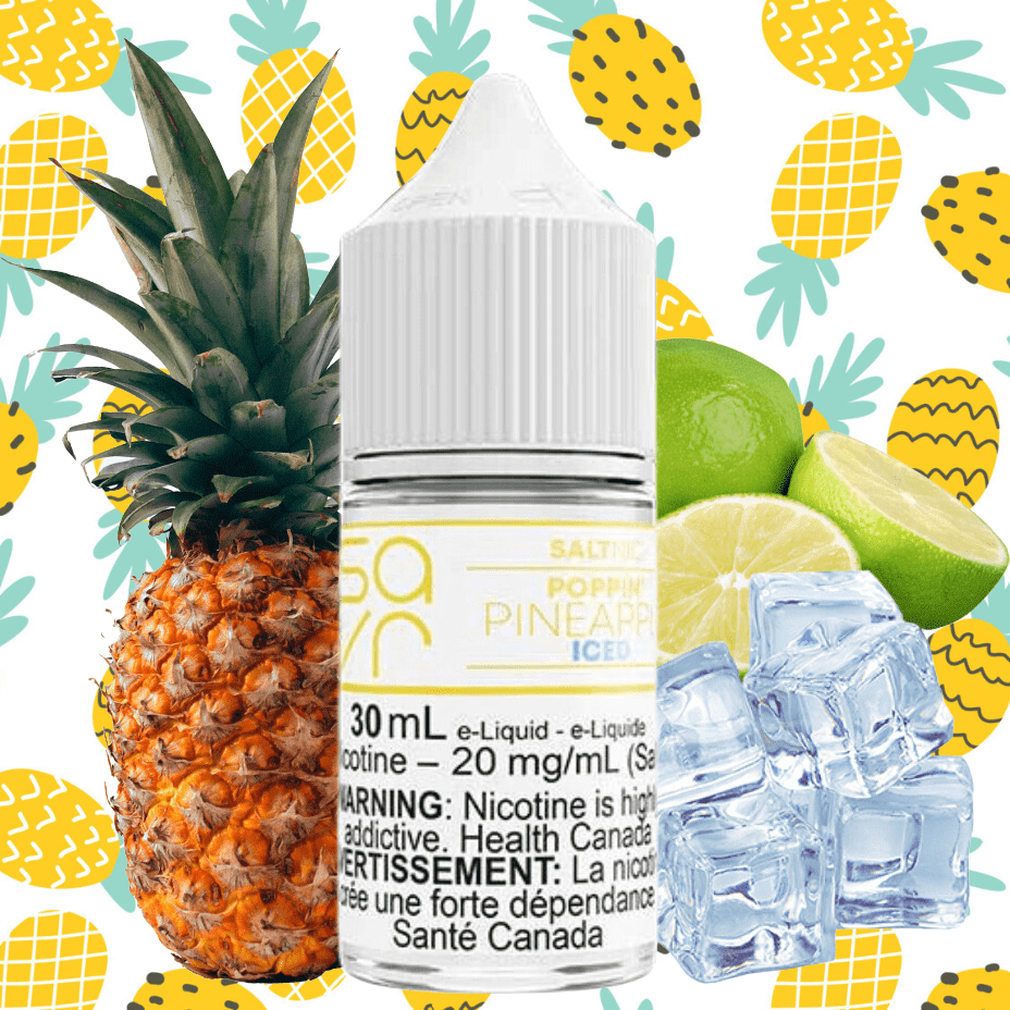poppin' pineapple iced salt by savr e liquid poppin' pineapple iced salt by savr e liquid