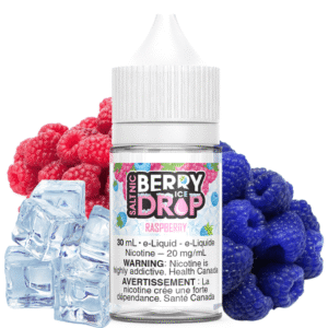 raspberry ice salt by berry drop e liquid