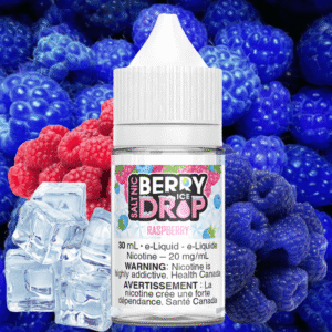 raspberry ice salt by berry drop e liquid