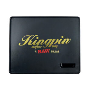 raw & kingpin mafioso large plastic rolling tray