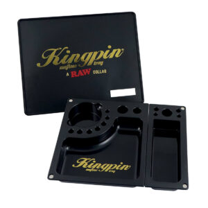 raw & kingpin mafioso large plastic rolling tray