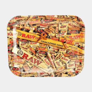 raw mixed products metal rolling tray