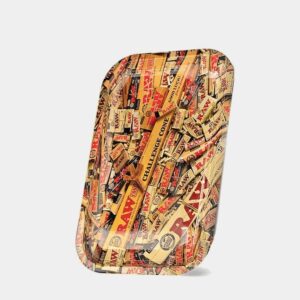 raw mixed products metal rolling tray