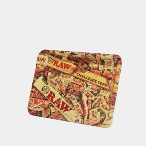 raw mixed products metal rolling tray