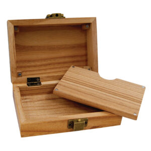 raw wooden box