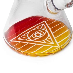 red eye tek 7mm synth beaker bong 15"