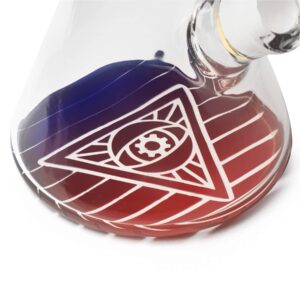 red eye tek 7mm synth beaker bong 15"