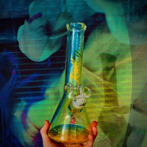 red eye tek 7mm synth beaker bong 15"