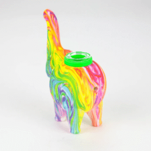silicone elephant bubbler 4.5"