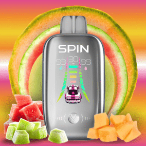 spin ultra 40k disposable vape watermelon honeydew cantaloupe