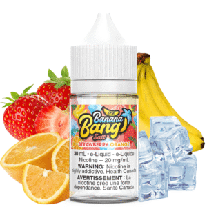 strawberry orange ice salt by banana bang e liquid
