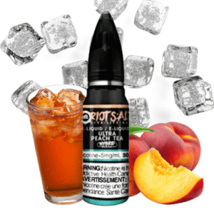 ultra peach tea salt by riot squad e liquid