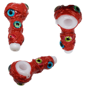 weed hand pipe monster pipes multi eyed monster 5"