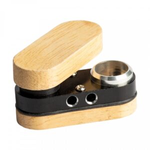 wooden monk hand pipe