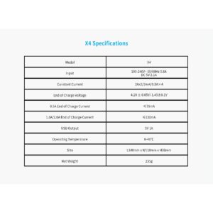xtar x charger series x2/x4 (au/nz plug)