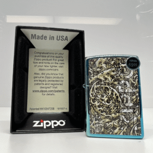 zippo lighter high polish teal windproof