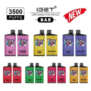 bulk 10 pcs iget bar 3500 puffs can mix flavours